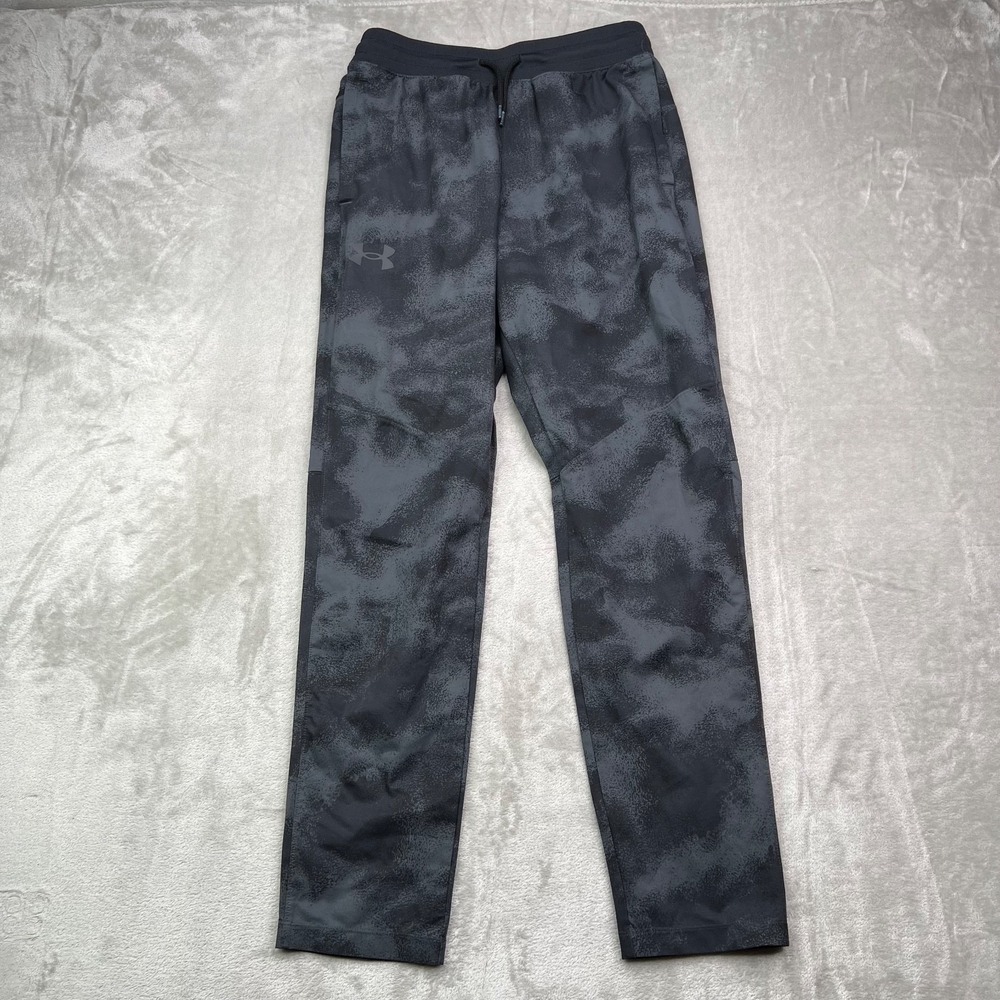 Under Armour Elite‎ Printed Sportswear Pants Mens Medium Black Camo Athleisure